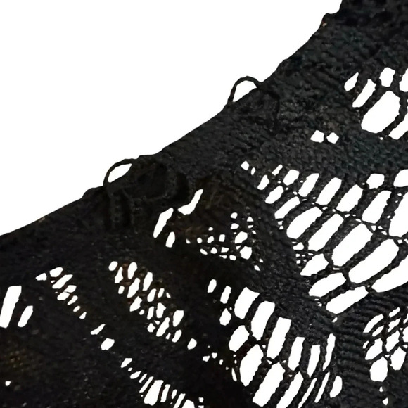 Speechless Black Lace Mini Dress Over Nude Short Sleeve Round Neck 7 - Picture 10 of 10